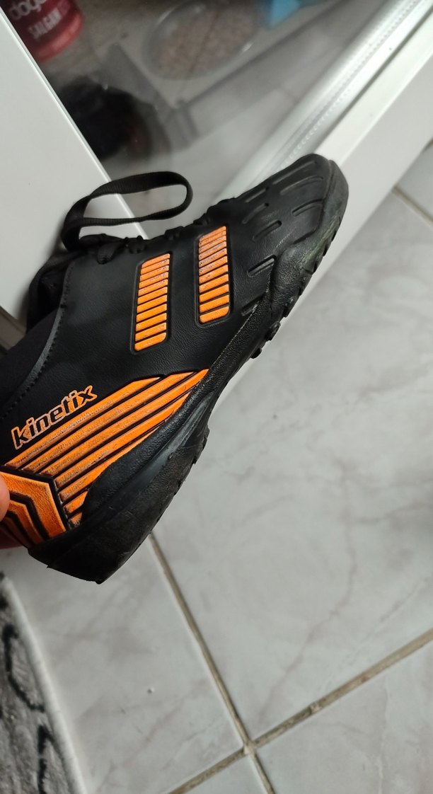 Kinetix Siyah Turuncu Erkek  Cocuk Futbol Ayakkabısı - Görsel 3