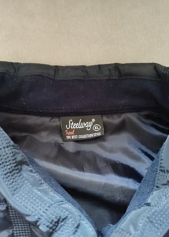 Fermuarlı Erkek Yelek, Yüksek Yakalı, Mavi - Görsel 3