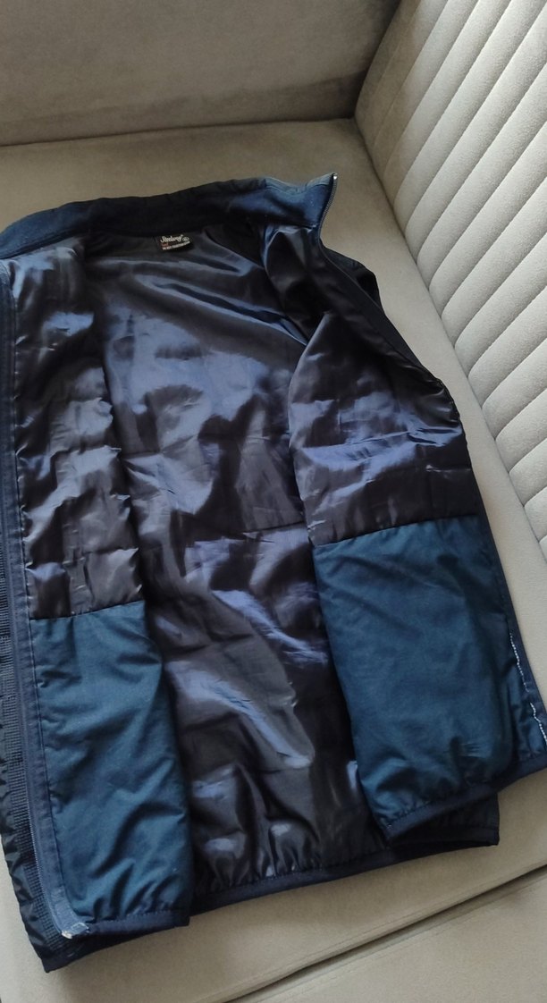 Fermuarlı Erkek Yelek, Yüksek Yakalı, Mavi - Görsel 4