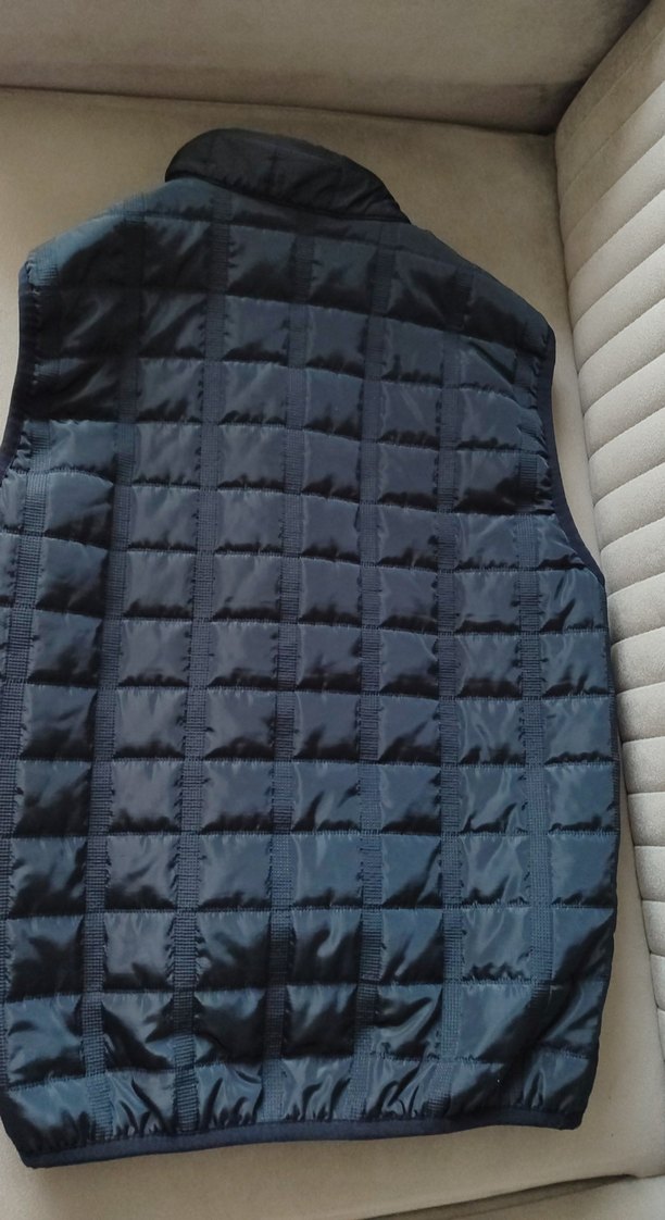 Fermuarlı Erkek Yelek, Yüksek Yakalı, Mavi - Görsel 5