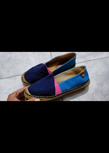 Kadın Çok Renkli Dolgu Topuklu Espadril - Görsel 6