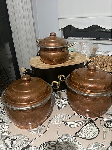 Diğer Bakır 3 ki tencere seti