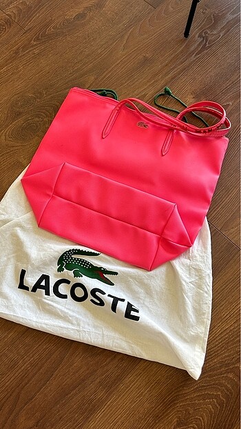Orijinal Lacoste Çanta Pembe Kadın