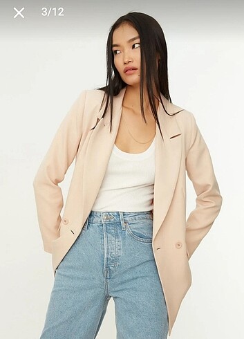 Trendyolmilla Bej Blazer Ceket