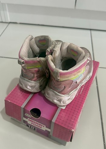 Skechers Kız Çocuk Pembe Simli Spor Ayakkabı - Görsel 5