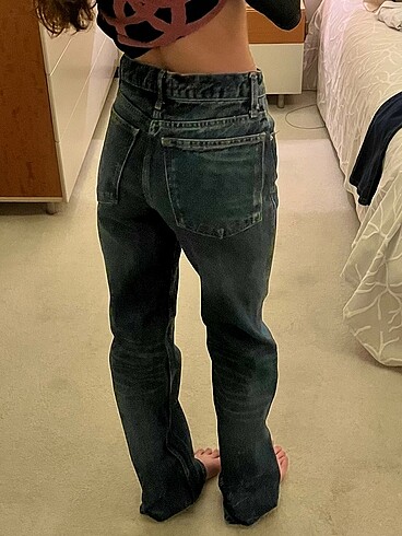 Zara Zara Bootcut Mid waist kot pantolon
