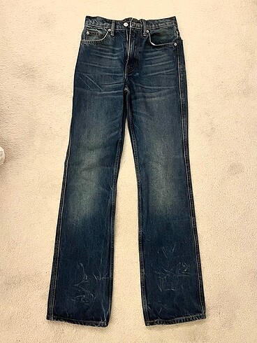 32 Beden Zara Bootcut Mid waist kot pantolon