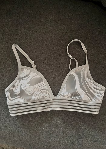 Victorias Secret Pink Gri Beyaz Spor Sütyeni