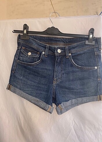 H&M Hm Kot Şort - hiç giyinilmemiştir