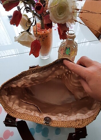 Beden Kağıt ip jüt kadın omuz çantası
