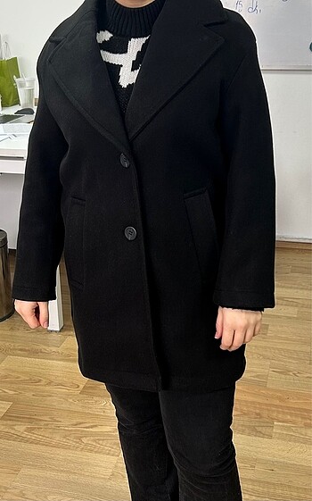 xs Beden Bershka yumuşak uzun kaban