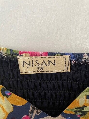 m Beden Nisan şifon elbise