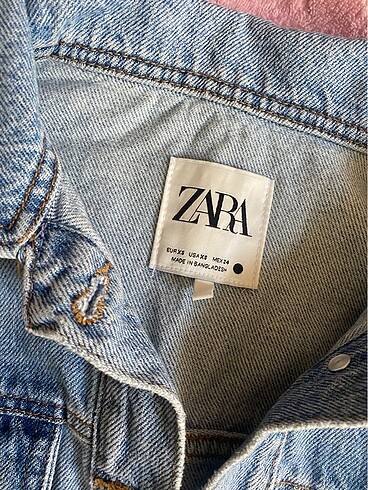 xs Beden mavi Renk ZARA KOT ELBİSE