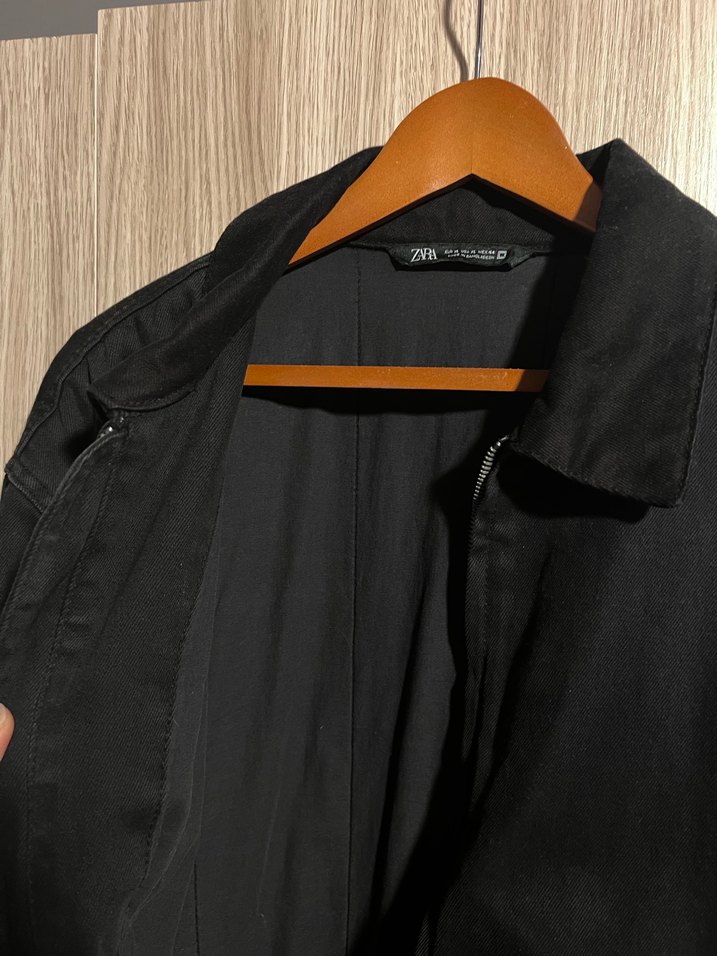 Zara Siyah Fermuarlı Erkek Ceket - Görsel 3