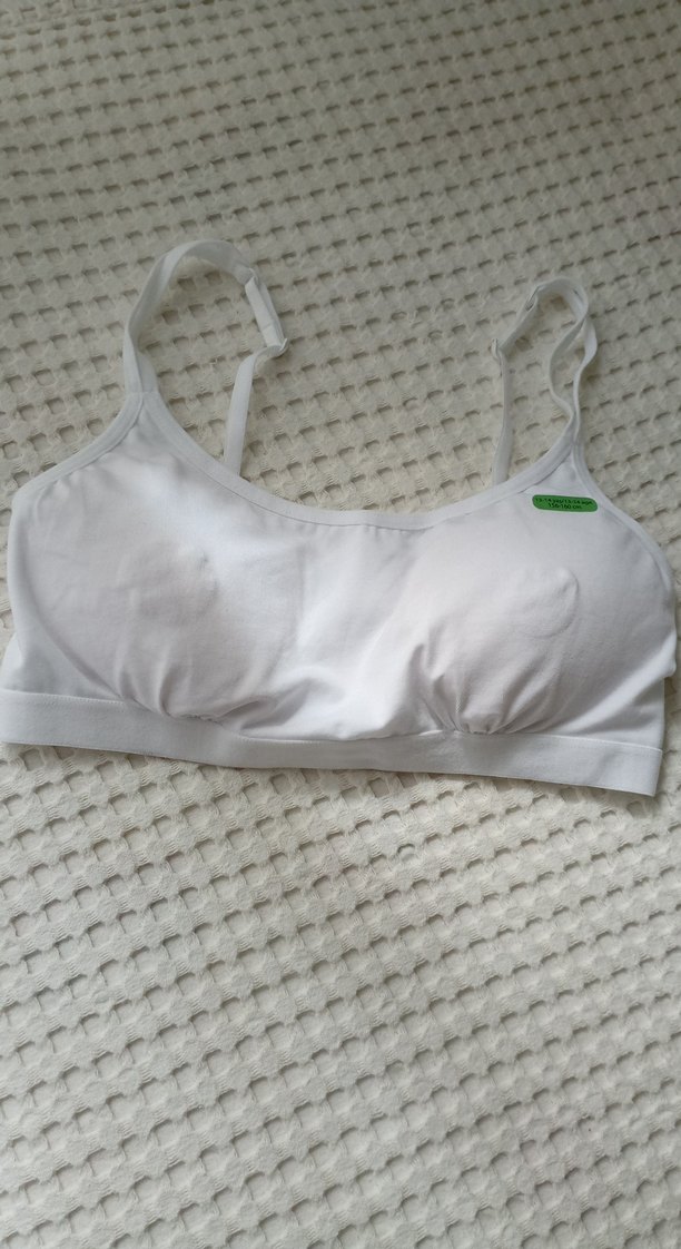 Beyaz Streç Kumaşlı Fit Büstiyer - Görsel 2