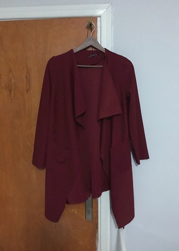 Bordo Midi Kadın Salaş kazak - Görsel 2