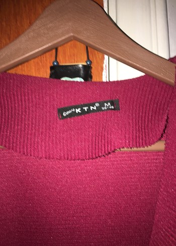 Bordo Midi Kadın Salaş kazak - Görsel 4