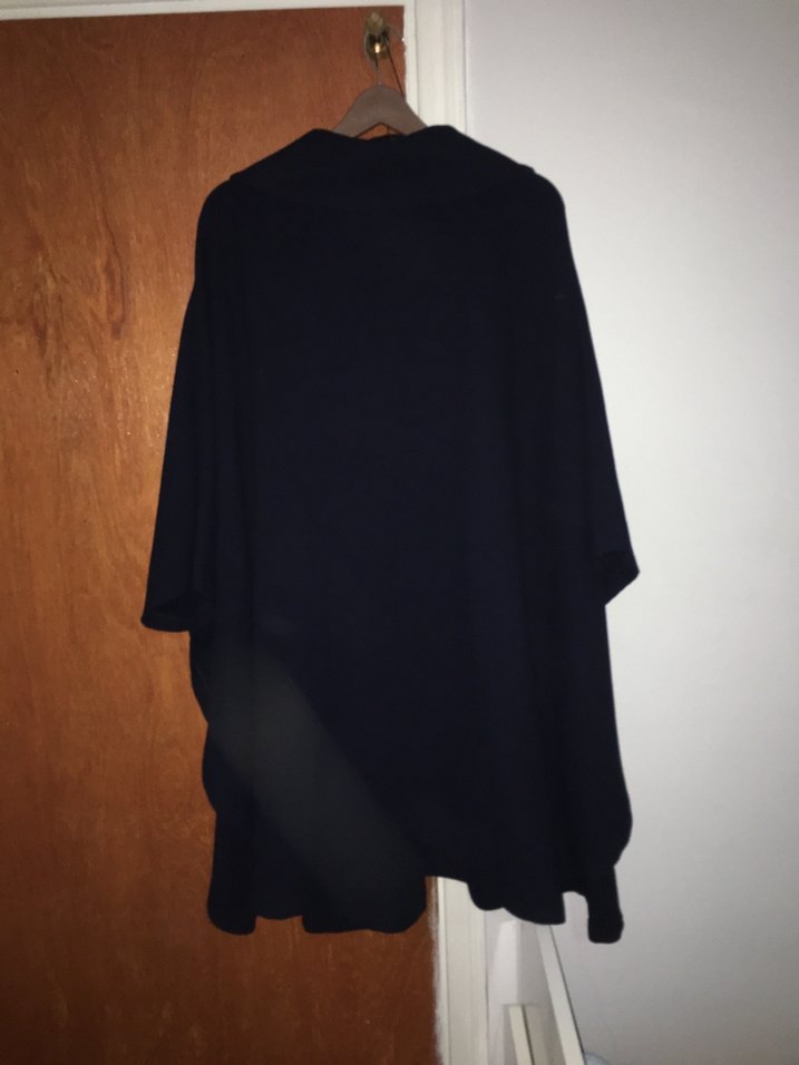 Uzun Kollu Midi Kadın Panço - Görsel 4