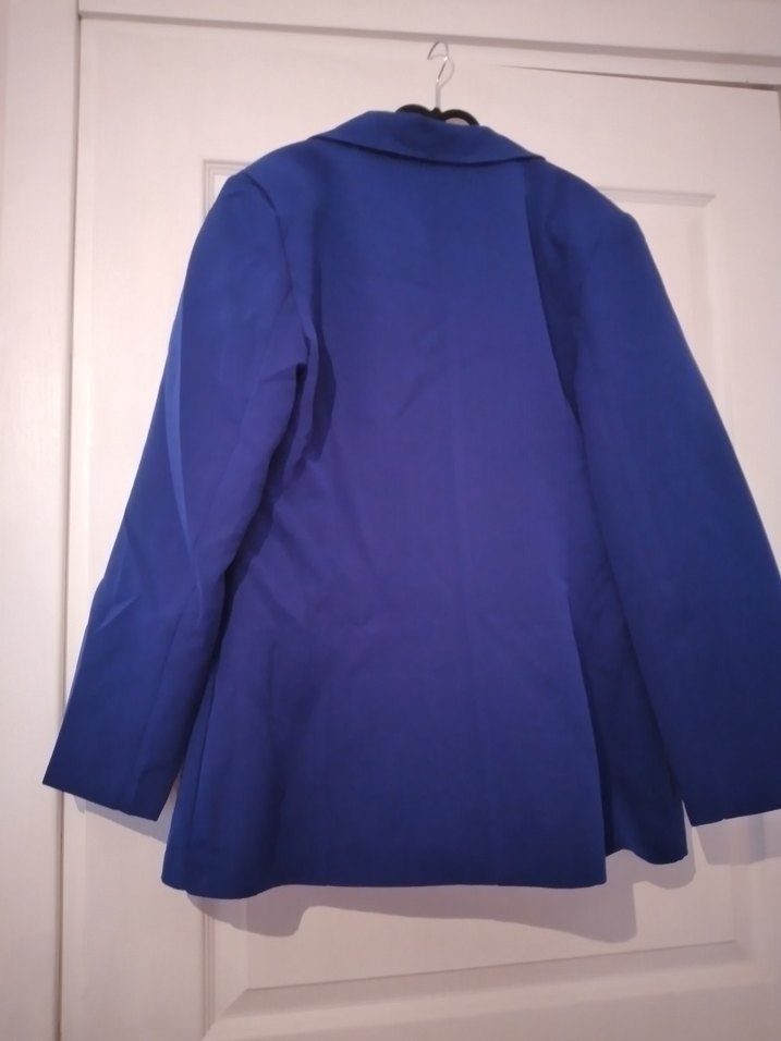 Düğmeli Lacivert Kadın Blazer Ceket - Görsel 4