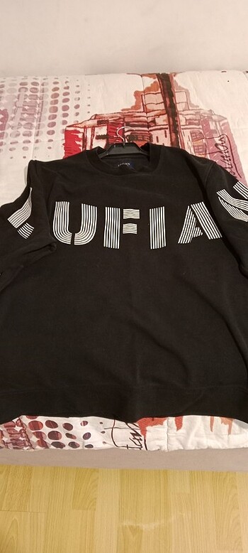 Lufian Marka Siyah Sweatshirt