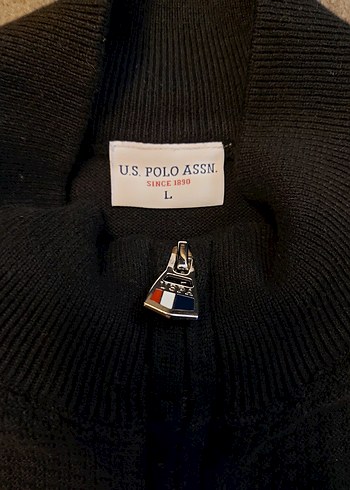 Fermuarlı Sıfır Hırka US Polo - Görsel 5