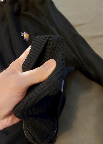 Fermuarlı Sıfır Hırka US Polo - Görsel 4