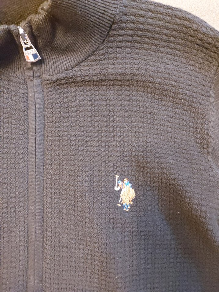 Fermuarlı Sıfır Hırka US Polo - Görsel 2