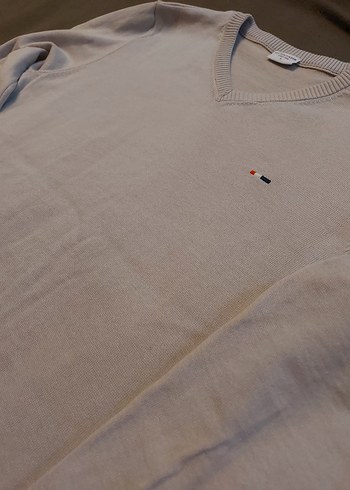 V Yaka Sıfır Gömlek Üstü Kazak - Görsel 2