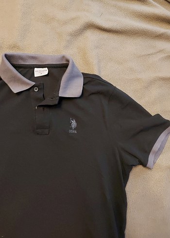 Polo Gri Yaka Siyah Tshirt - Görsel 4