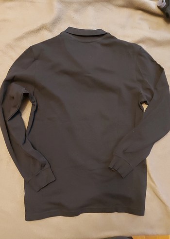 Uzun Kollu Siyah Polo Tişört - Görsel 8