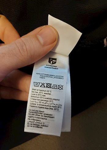 Uzun Kollu Siyah Polo Tişört - Görsel 5