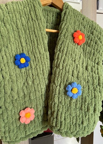 Çiçekli Puffy ceket - Görsel 2