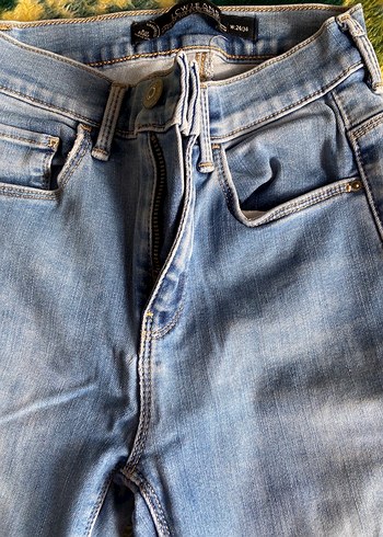 Kadın Gri Mavi Tie-Dye Denim jean - Görsel 2