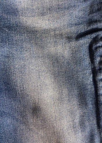 Kadın Gri Mavi Tie-Dye Denim jean - Görsel 3