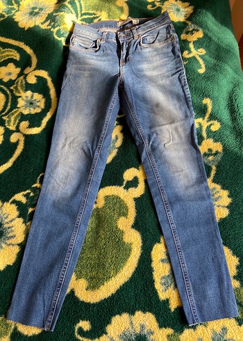 Tokalı Mavi Kadın Kot LCW jean - Görsel 2