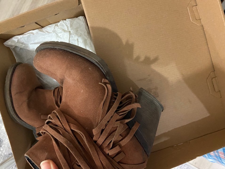 Kahverengi Süet Püsküllü Kadın Bot - Görsel 4