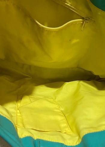 Parlak Turkuaz Deri Kadın Çanta - Görsel 2