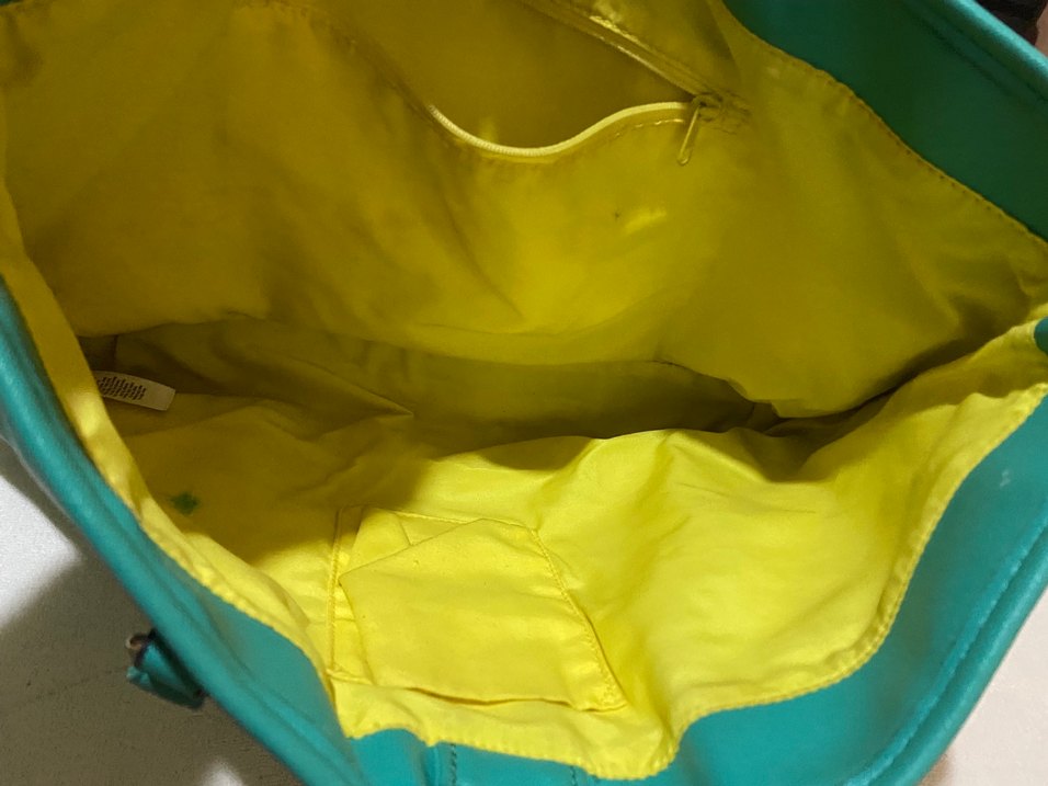 Parlak Turkuaz Deri Kadın Çanta - Görsel 2