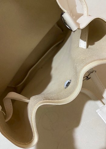 Beyaz Deri Kadın Çanta - Zara - Görsel 2