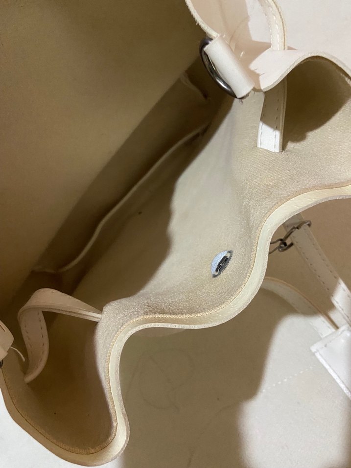 Beyaz Deri Kadın Çanta - Zara - Görsel 2