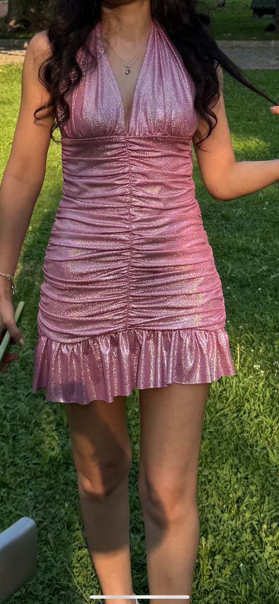 Holly loly pembe elbise - Görsel 2