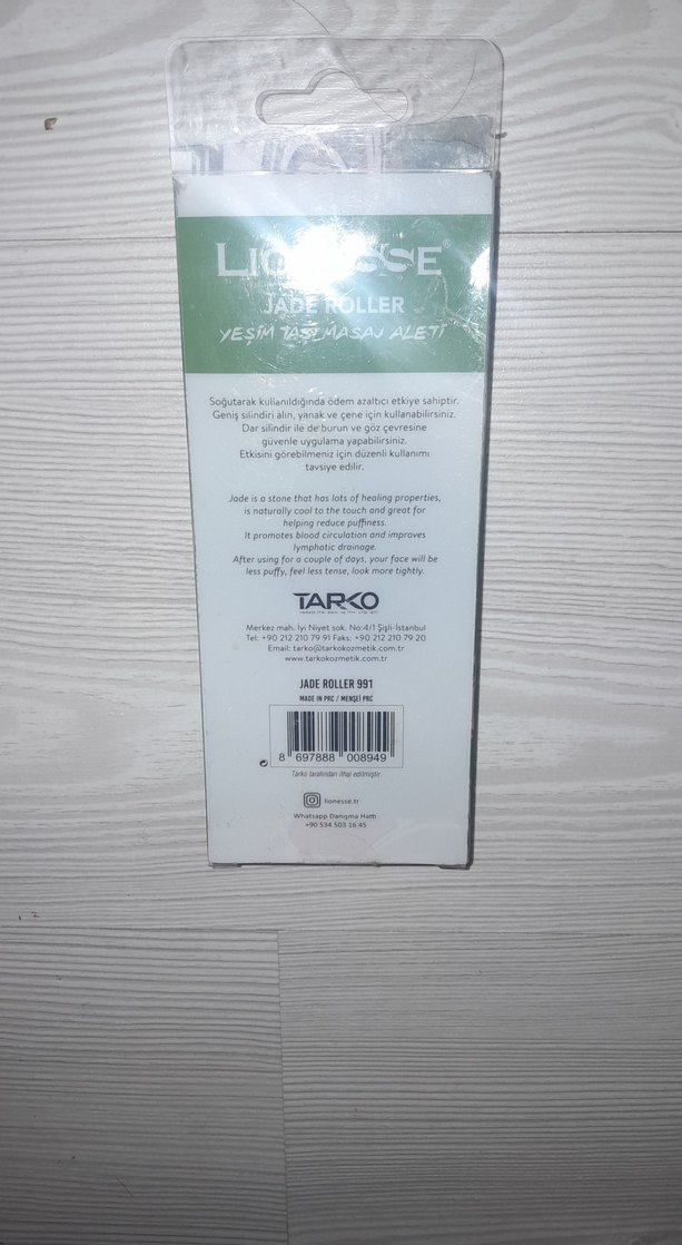 Lionesse Jade Roller Yeşim Taşı Yüz Masaj Aleti - Görsel 3