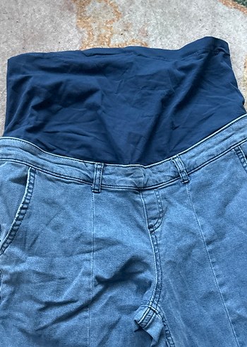 Kemerli Mavi Hamile Kot Pantolon - Görsel 4