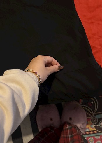 Siyah V Yaka Kısa Kollu üniforma - Görsel 2