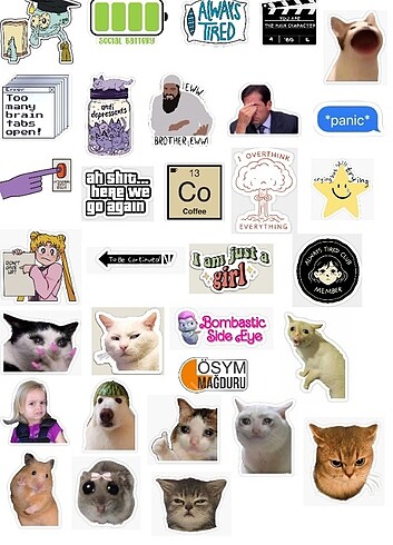 mood sticker set