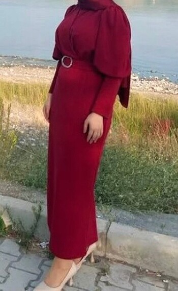 38 Beden kırmızı Renk Abiye özel gün kına elbisesi
