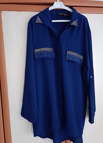 Kadın mavi tunik 