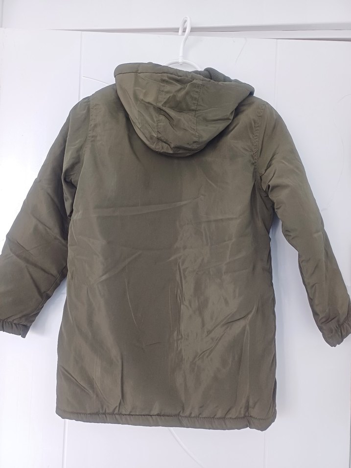 Erkek Çocuk haki yeşil Kaban - Görsel 3