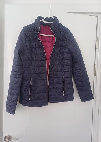 Fermuarlı Lacivert Kadın Mont - Görsel 2