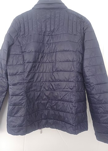 Fermuarlı Lacivert Kadın Mont - Görsel 5